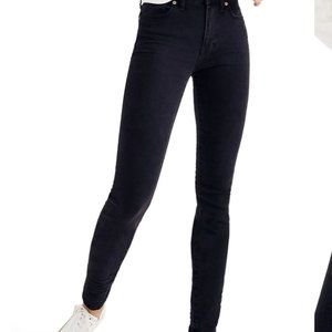 Madewell 9" High Rise Skinny Black Jean